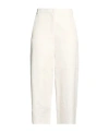 Max Mara Elastic Boot-shaped Pants In White