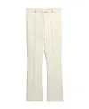 Max Mara Elastic Cotton Blended Trousers In White