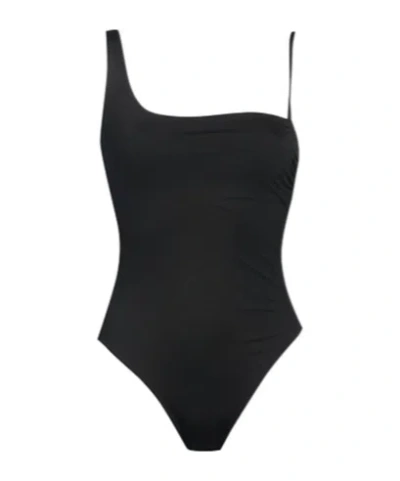 Max Mara Elastic Swimsuit In Black