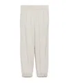 Max Mara Elastic Trouser Leg Casual Pants In White