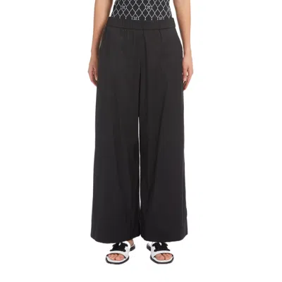 Max Mara Elastic Waist Casual Pants In Black