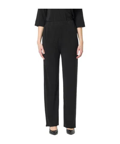 Max Mara Elastic Waist Casual Pants In Black