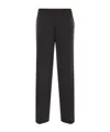 Max Mara Arno Viscose And Wool Trousers In Gray