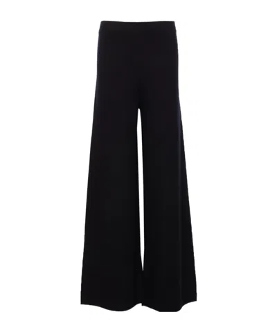 Max Mara Elastic Waist Casual Pants In Black