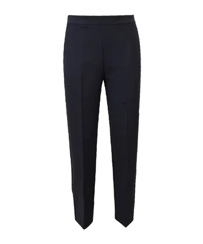 Max Mara Elastic Waist Casual Pants In Black