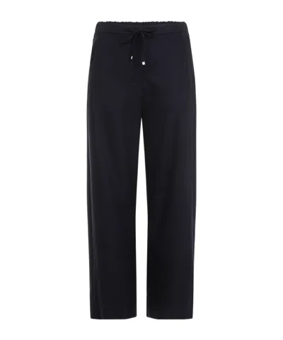 Max Mara Elastic Waist Casual Pants In Black