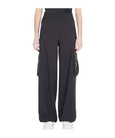 Max Mara Elastic Waist Casual Pants In Black