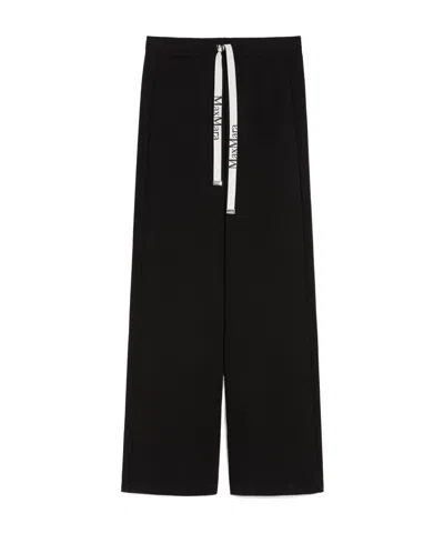 Max Mara Elastic Waist Casual Pants In Black