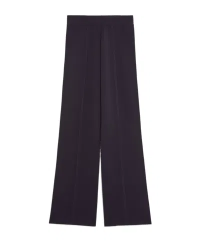 Max Mara Elastic Waist Casual Pants In Black
