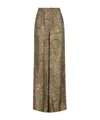 Max Mara Elastic Waist Casual Pants In Brown
