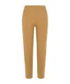 Max Mara Seamless Elastic Waistband Cashmere Blend Trousers In Neutral