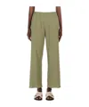 Max Mara Elastic Waist Casual Pants In Brown