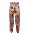 Max Mara Elastic Waist Casual Pants In Brown