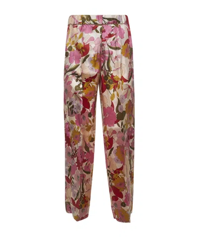Max Mara Elastic Waist Casual Pants In Brown