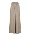 Max Mara Elastic Waist Casual Pants In Brown