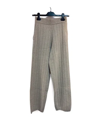 Max Mara Elastic Waist Casual Pants In Gray