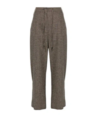 Max Mara Elastic Waist Casual Pants In Green