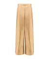 Max Mara Elastic Waist Casual Pants In Nude