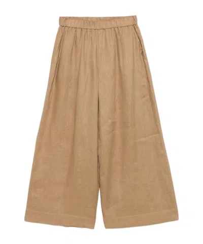 Max Mara Elastic Waist Casual Pants In Nude