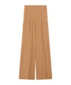 Max Mara Pantalon Large En Lin Et Soie In Nude