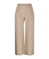 Max Mara Elastic Waist Casual Pants In Nude