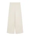 Max Mara Elastic Waist Casual Pants In White
