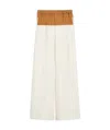 Max Mara Elastic Waist Casual Pants In White