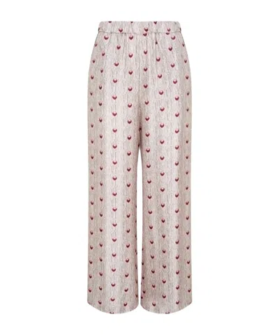 Max Mara Elastic Waist Casual Pants In Pink
