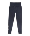 Max Mara Elastic Waist Leggings In Black