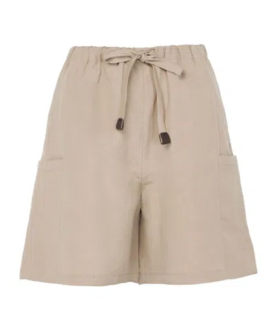 MAX MARA ELASTIC WAIST SHORTS