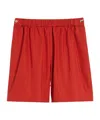 Max Mara Haway Poplin Shorts In Red
