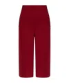Max Mara Elastic Waist Shorts In Red