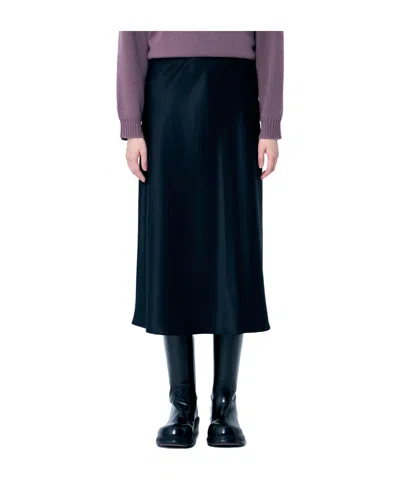 Max Mara Elastic Waist Skirt In Black