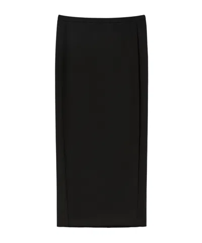 Max Mara Elastic Waist Skirt In Black