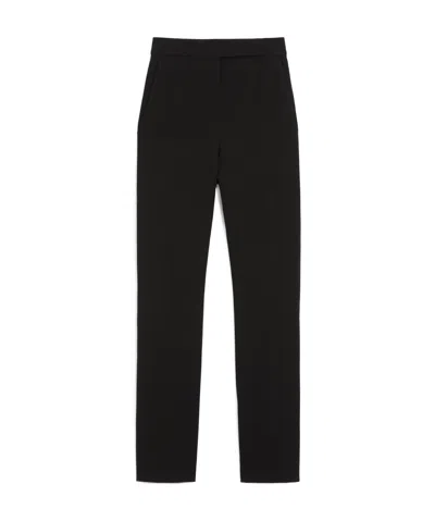 Max Mara Elastic Waist Sweatpants In Black