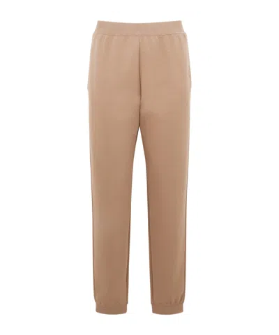 Max Mara Elastic Waist Sweatpants In Brown