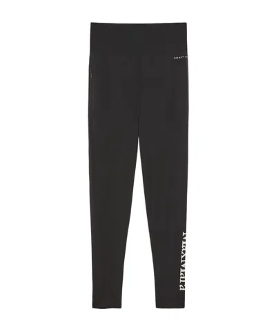 Max Mara Elastic Waist Tights In Black