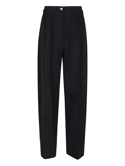 Max Mara Elastic-waist Trousers In Black