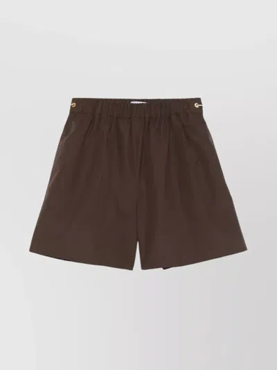 MAX MARA ELASTIC WAISTBAND SHORTS SIDE DETAIL