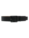 Max Mara Elasticated Leather Belt In Black