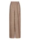 ELASTICATED PATTERNED TROUSERS