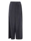 Max Mara Stretch Silk Boon Pant In Black