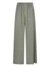 Max Mara Elasticated-waist Trousers In Green