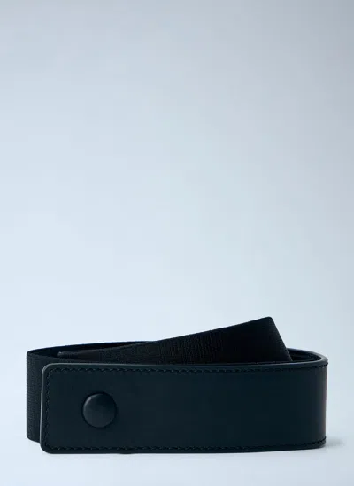 Max Mara Elasticated Webbing Belt In Black