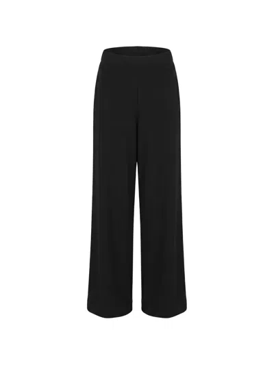 Max Mara Elasticated-waistband Palazzo Pants In Black