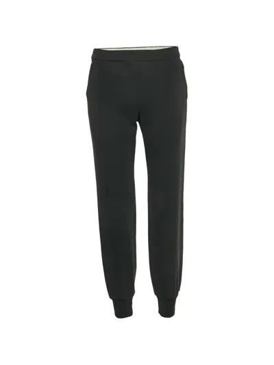 Pre-owned Max Mara Elasticated-waistband Track Pants In Black