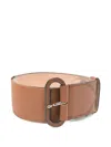 Max Mara Elasticoval60 Belt In Brown