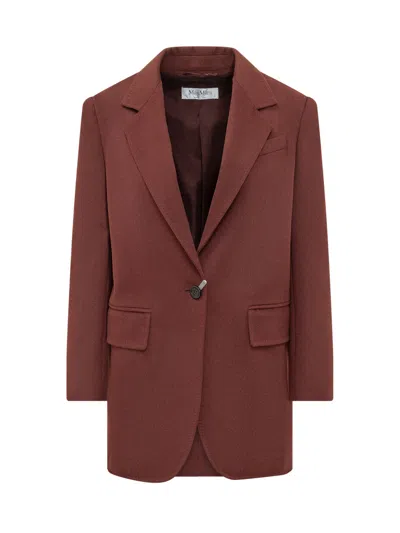 Max Mara Elegant Camel Blazer In Brown