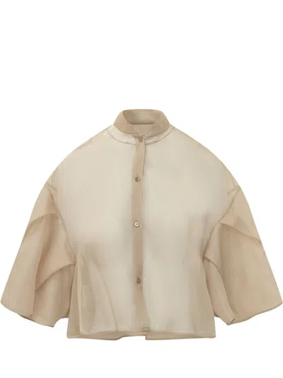 Max Mara Elegant Cap Paint Knitwear With Neck - Altitude In Neutral