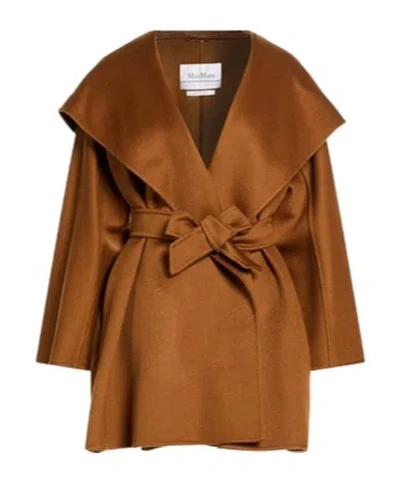 Max Mara Elegant Cashmere Coat In Multi